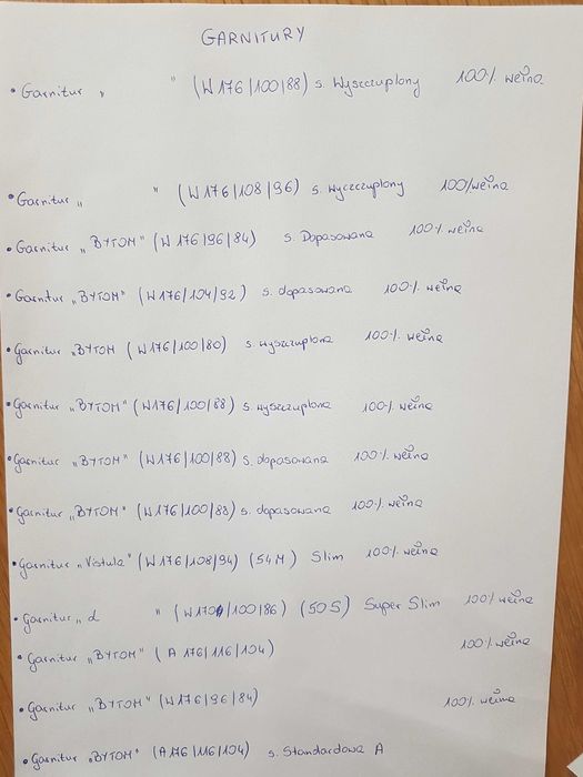 Garnitury męskie garnitur męski komplet BYTOM marynarka spodnie nowy