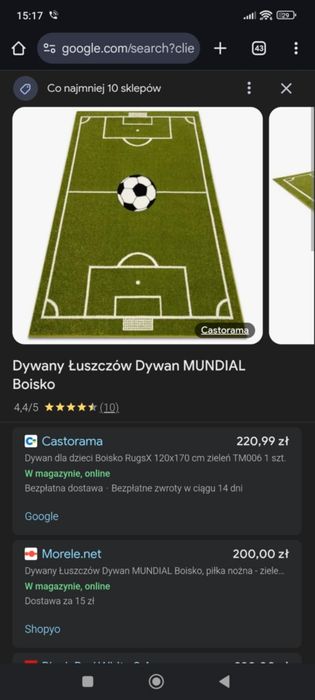 Dywan boisko 80x120 do odświeżenia