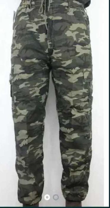 Spodnie Bojówki Moro Wojskowe Ocieplane Polar 2XL 3XL 4XL