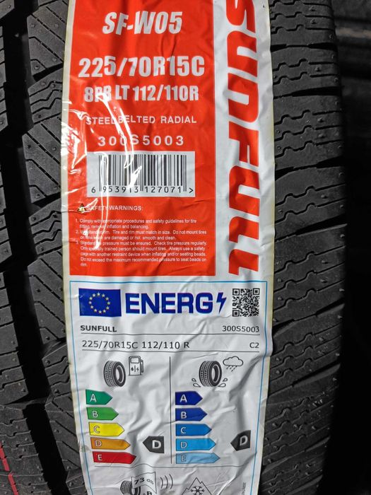 NOWE opony zimowe 225/70R15C Sunfull SF-W05 WYSYŁKA