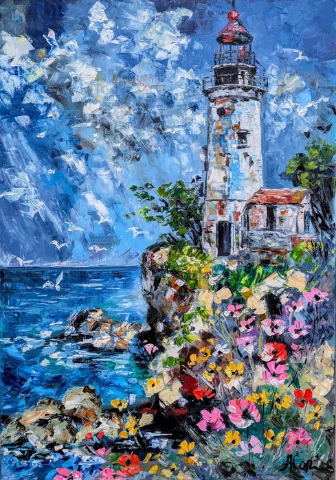 Quadro pintado á óleo sobre tela, 116x81 cm