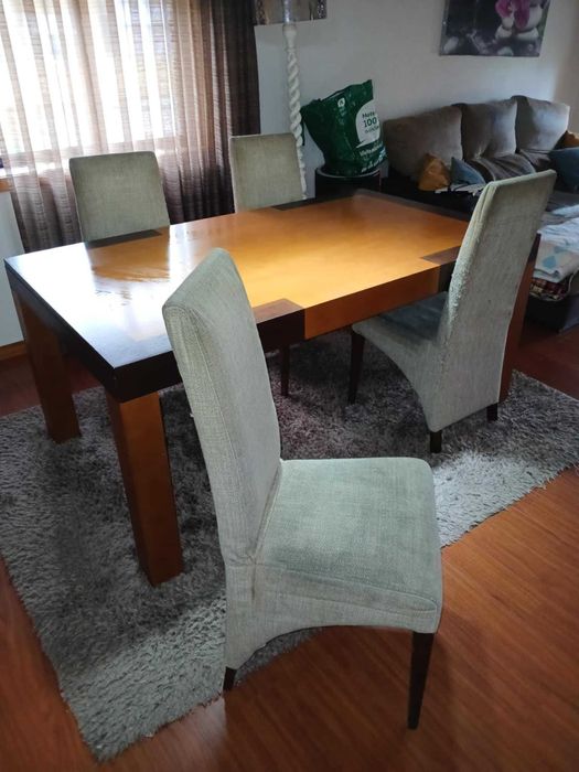 Mesa de sala madeira maciça cerejeira