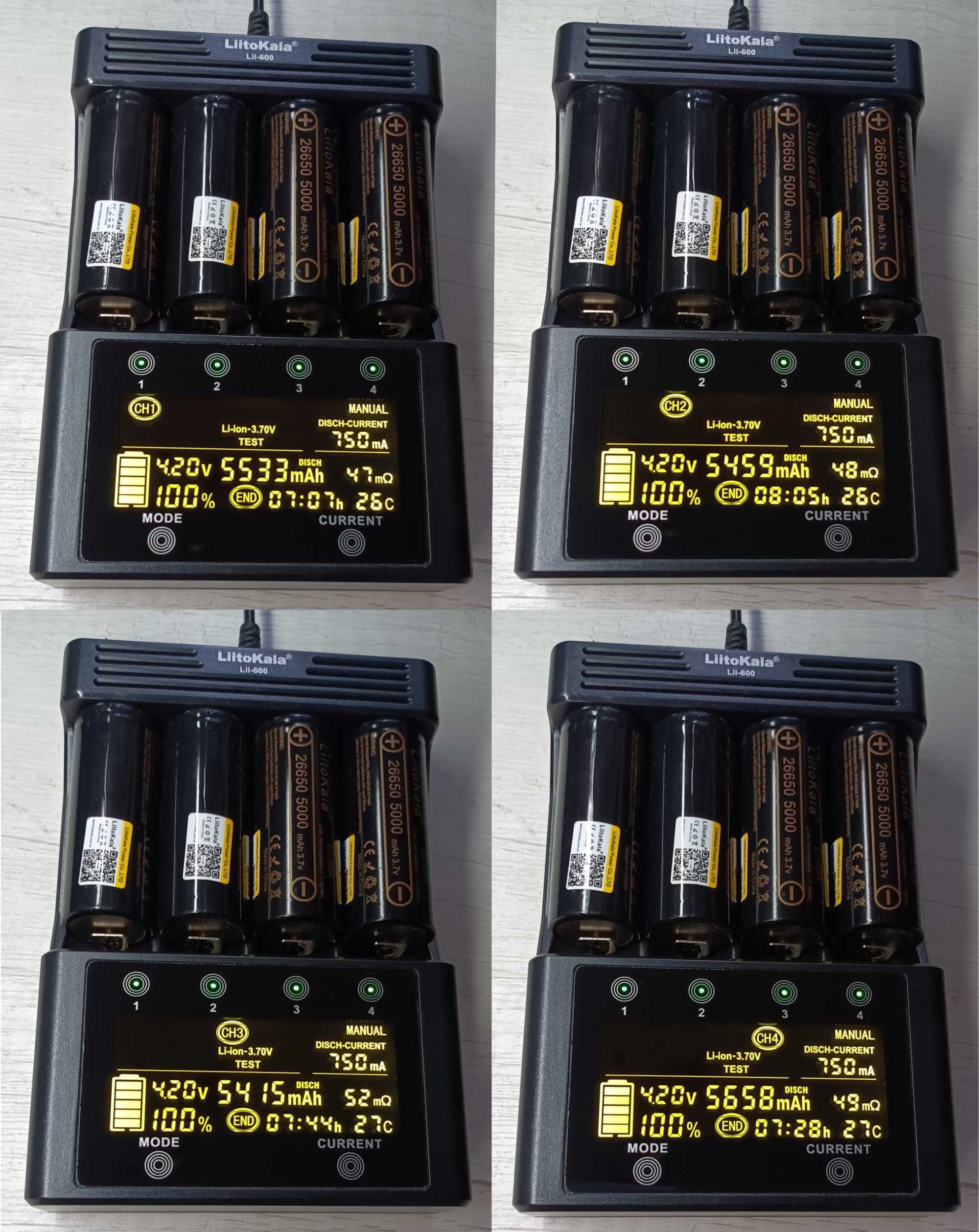 Аккумулятор LiitoKala 26650 великої ємності 5000mAh НОВІ ОПТ Оригінал