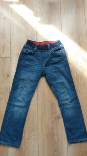 Spodnie jeans Slim h&m jak nowe roz.116,122 i 128