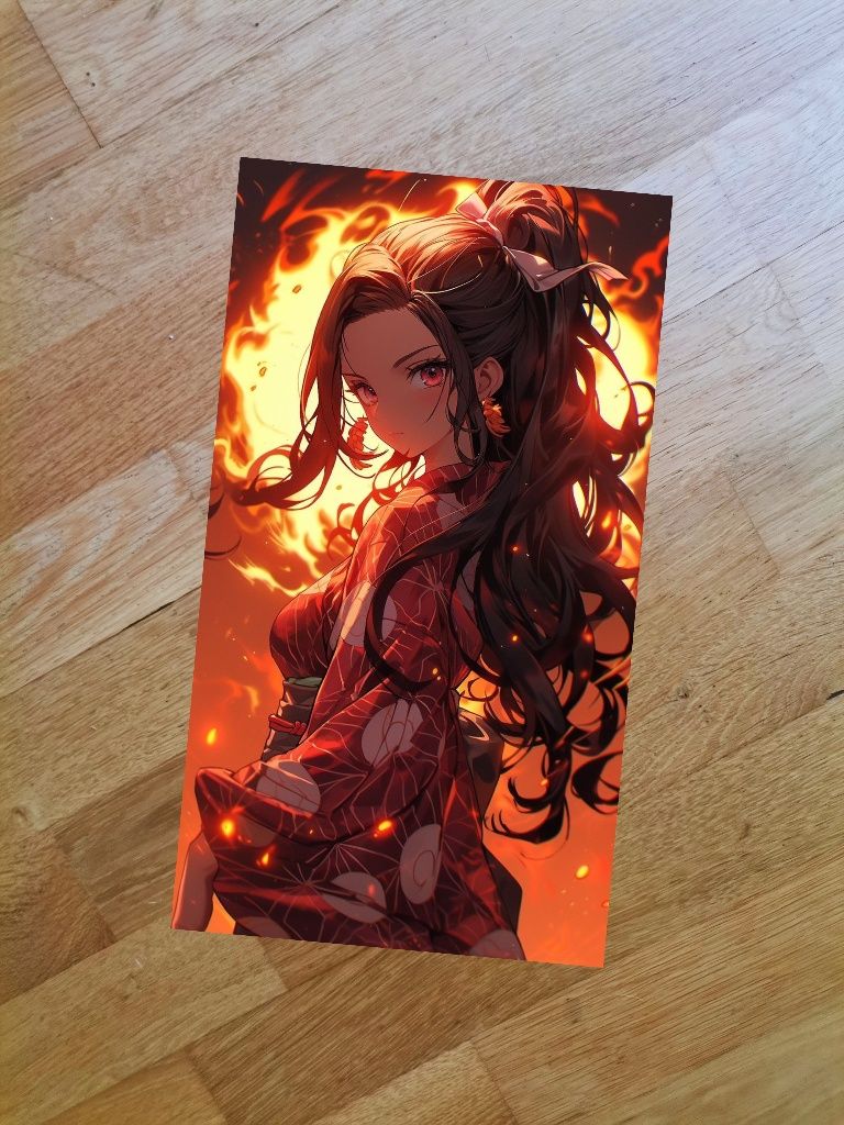 Plakat 210x297mm Nezuko Demon Slayer Kimetsu no Yaiba anime manga