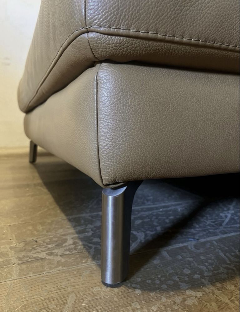 Narożnik ROM skóra naturalna tofi sofa kanapa premium elektryk DOSTAWA