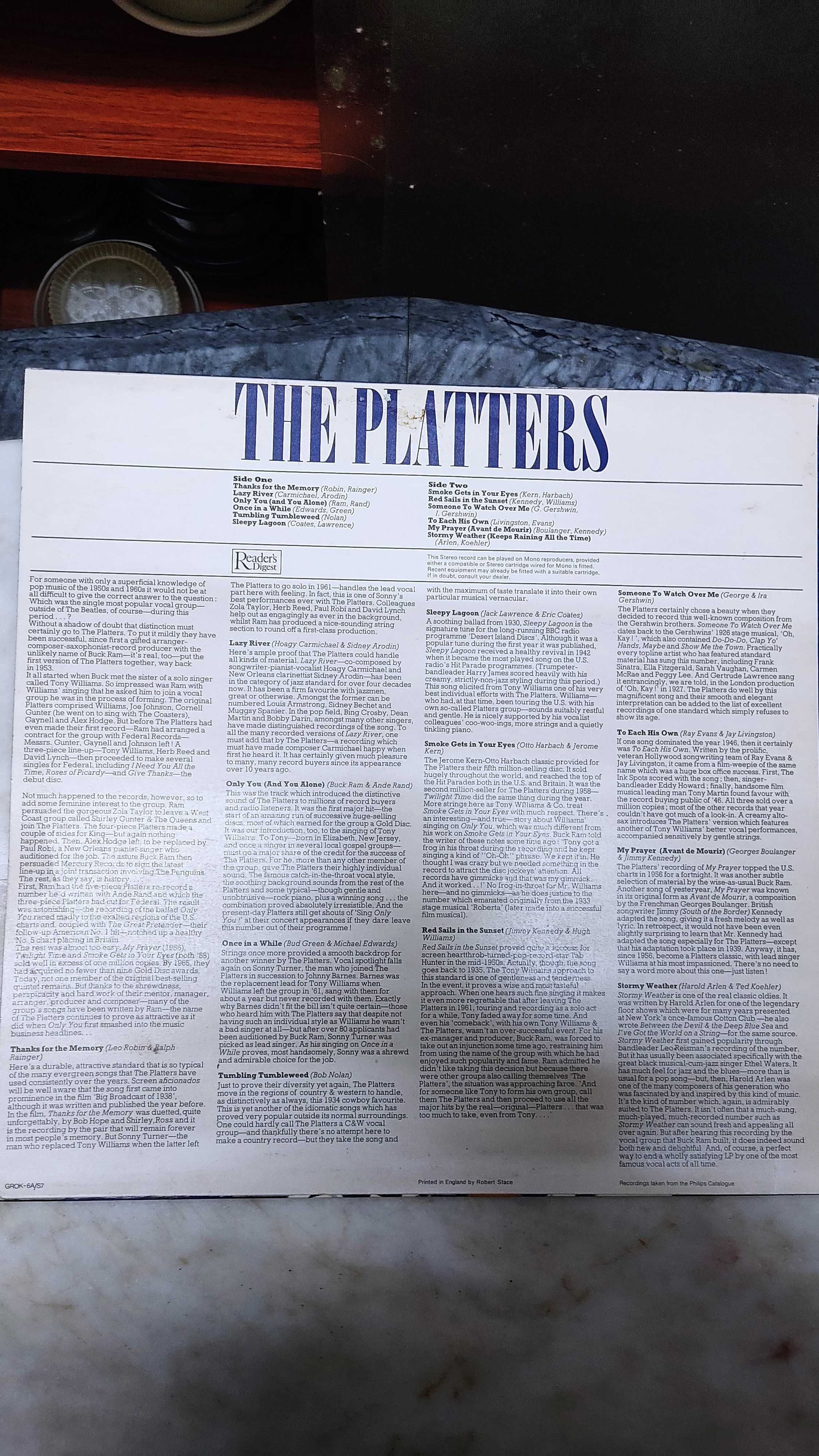 LP Vinil The Plathers  Album 33 rotações disco