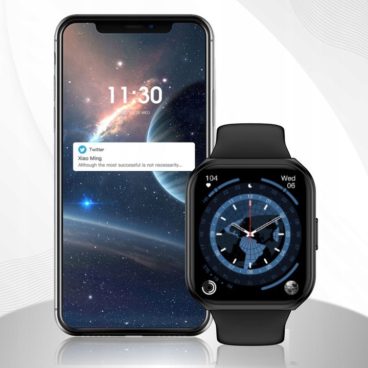 Smartwatch Męski Rozmowy Zegarek Sportowy Gry Menu Polskie Pomiary Sms