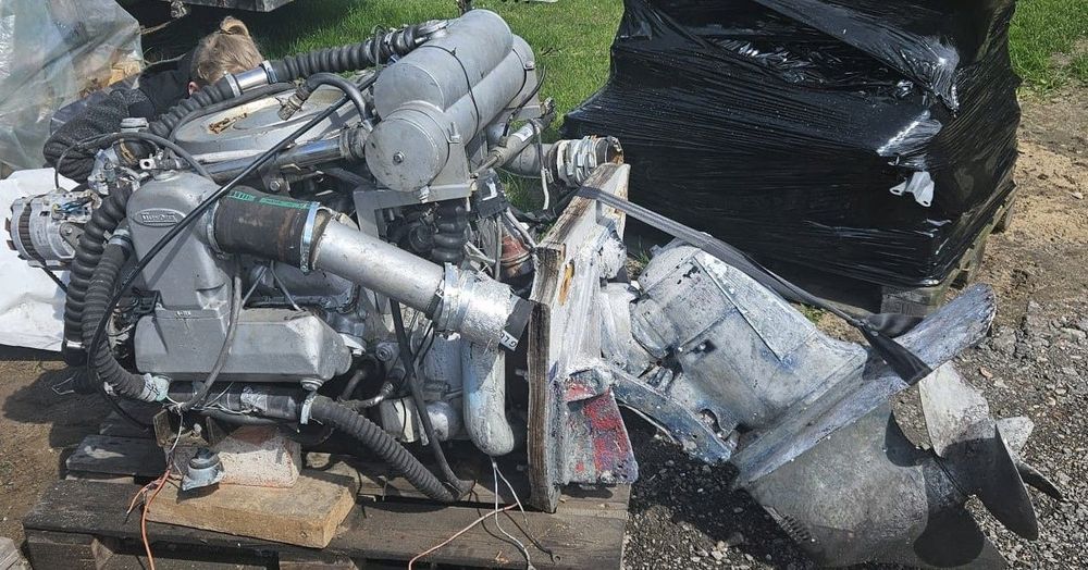 SILNIK DO ŁODZI MARINE DIESEL VOLVO PENTA KOMPLETNY JAK NA ZDJĘCIACH