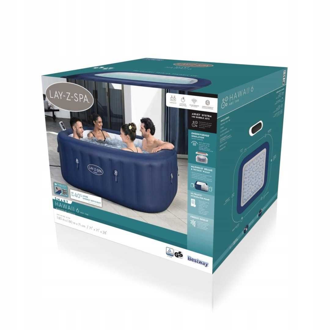 Basen Jacuzzi BESTWAY 6001H Hawaii Lay-Z-SPA dla 6 osób