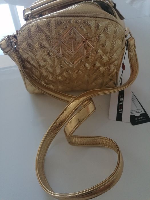 Złota torebka monnari listonoszka