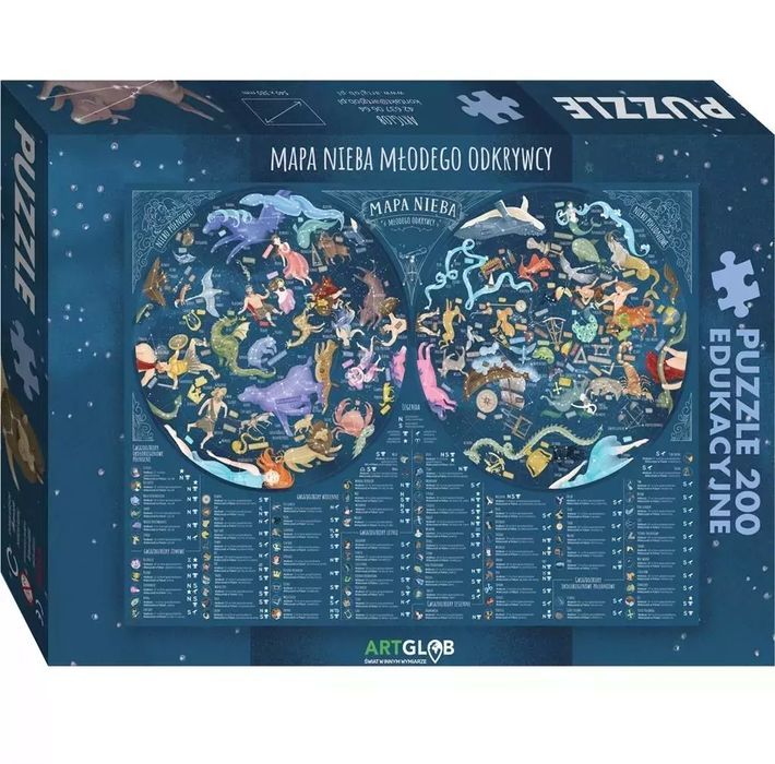Puzzle 200 - Mapa Nieba Młodego Odkrywcy. ArtGlob