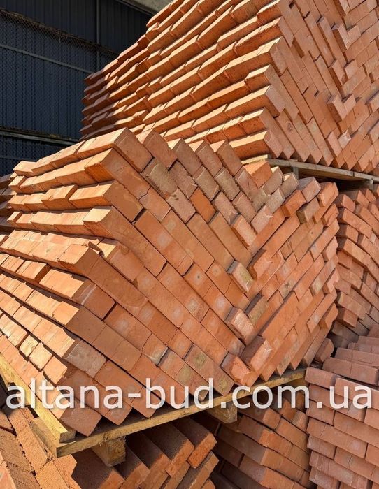 Цегла одинарна Жашків марка 100, кирпич рядовой с доставкой, повнотіла