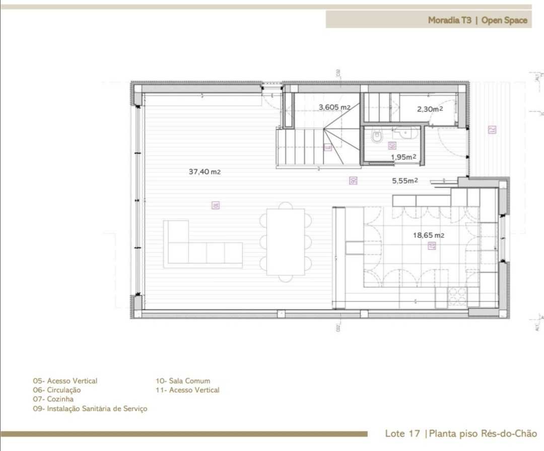 Lote de terreno c/ projeto aprovado p/ moradia de 3f, Gondomar