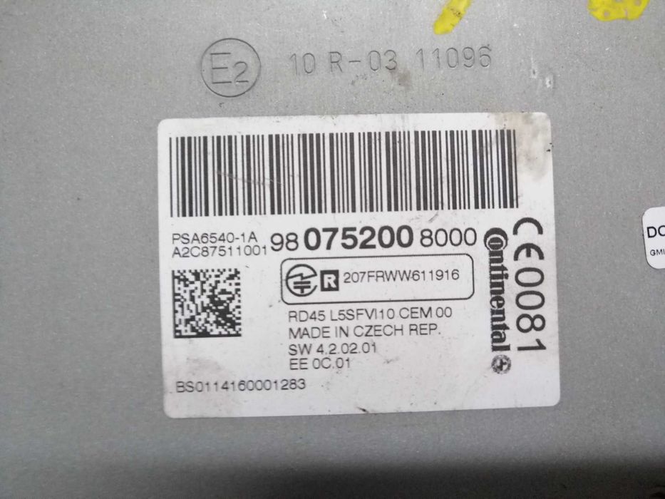 lector cd - gps citroen c4-ds4