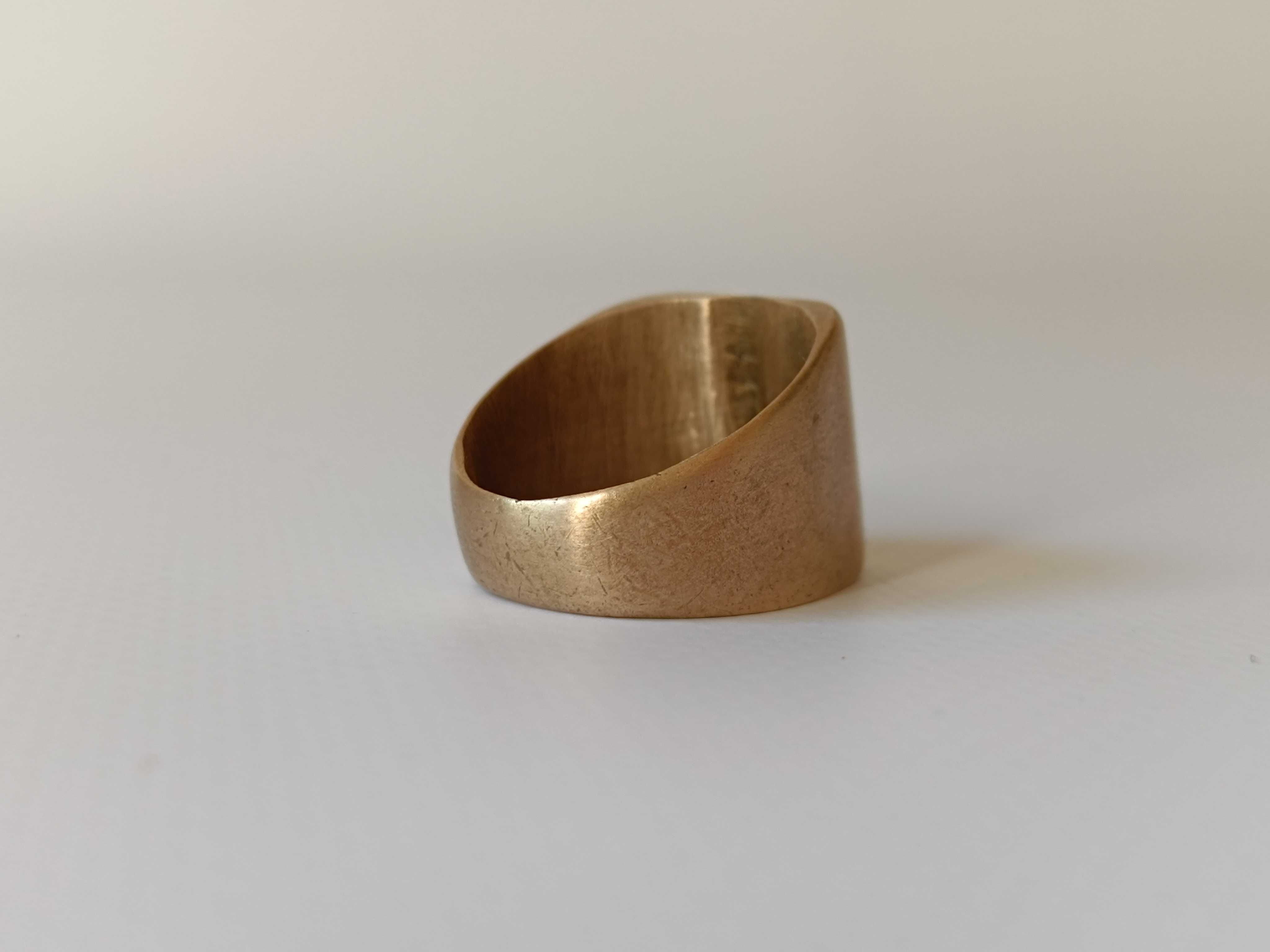 Мужской перстень, печатка, кольцо, рандоль цыганское золото 20 мм