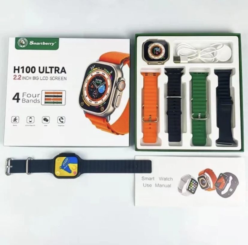 Смарт- годинник H100 Ultra. Комплект