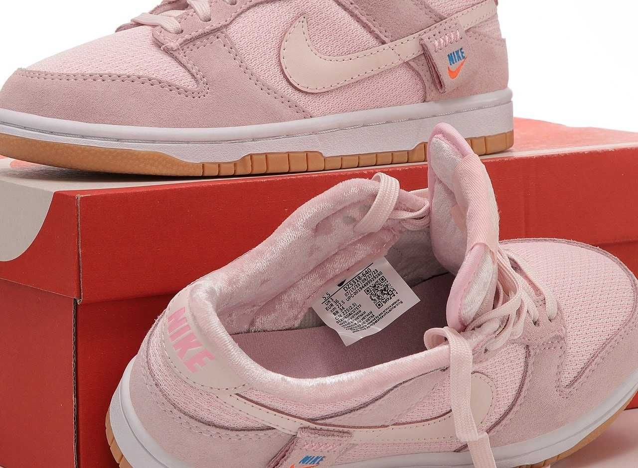 Женские кроссовки Nike Dunk Low Teddy Bear Pink 36-40 Новинка Весны!