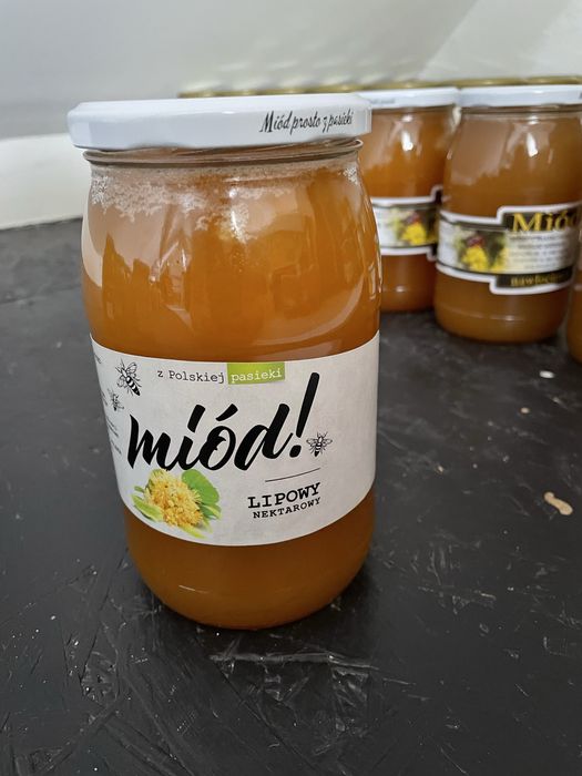 3słoiki miodu lipa nawłoc wielokwiat