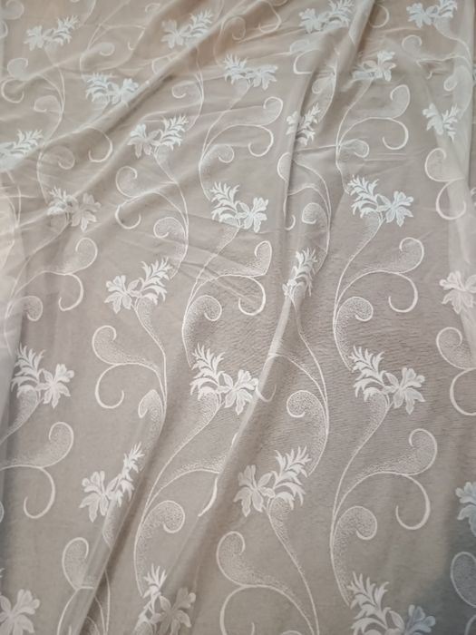 Firanka żakardowa długa