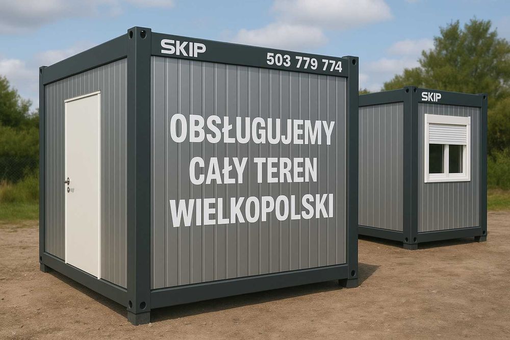 Kontenery biurowe Szamotuły, Oborniki, Wronki, Pniewy, Wielkopolska