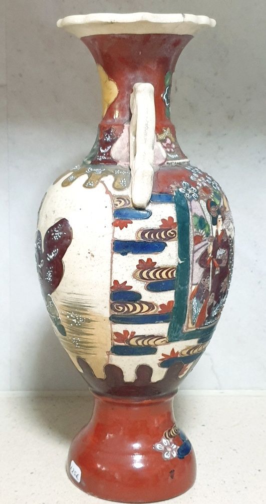 Fantástica antiga jarra japonesa Satsuma assinada