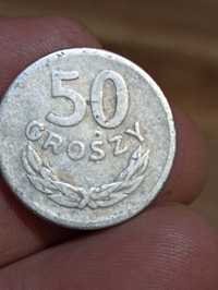Sprzedam monete dziewiata 50 groszy 1965 rok