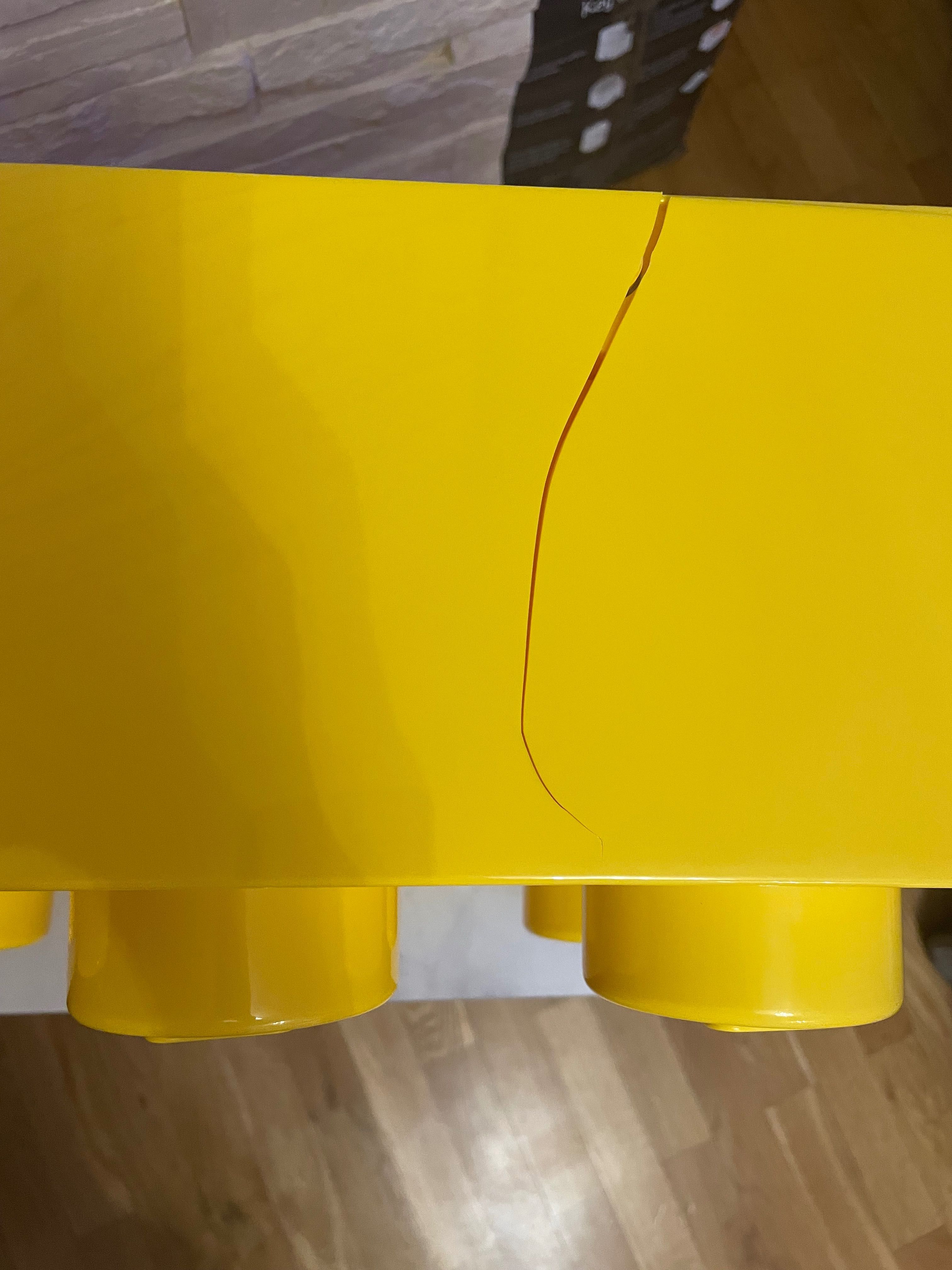 LEGO  Pojemnik na klocki z szufladami żółty duży