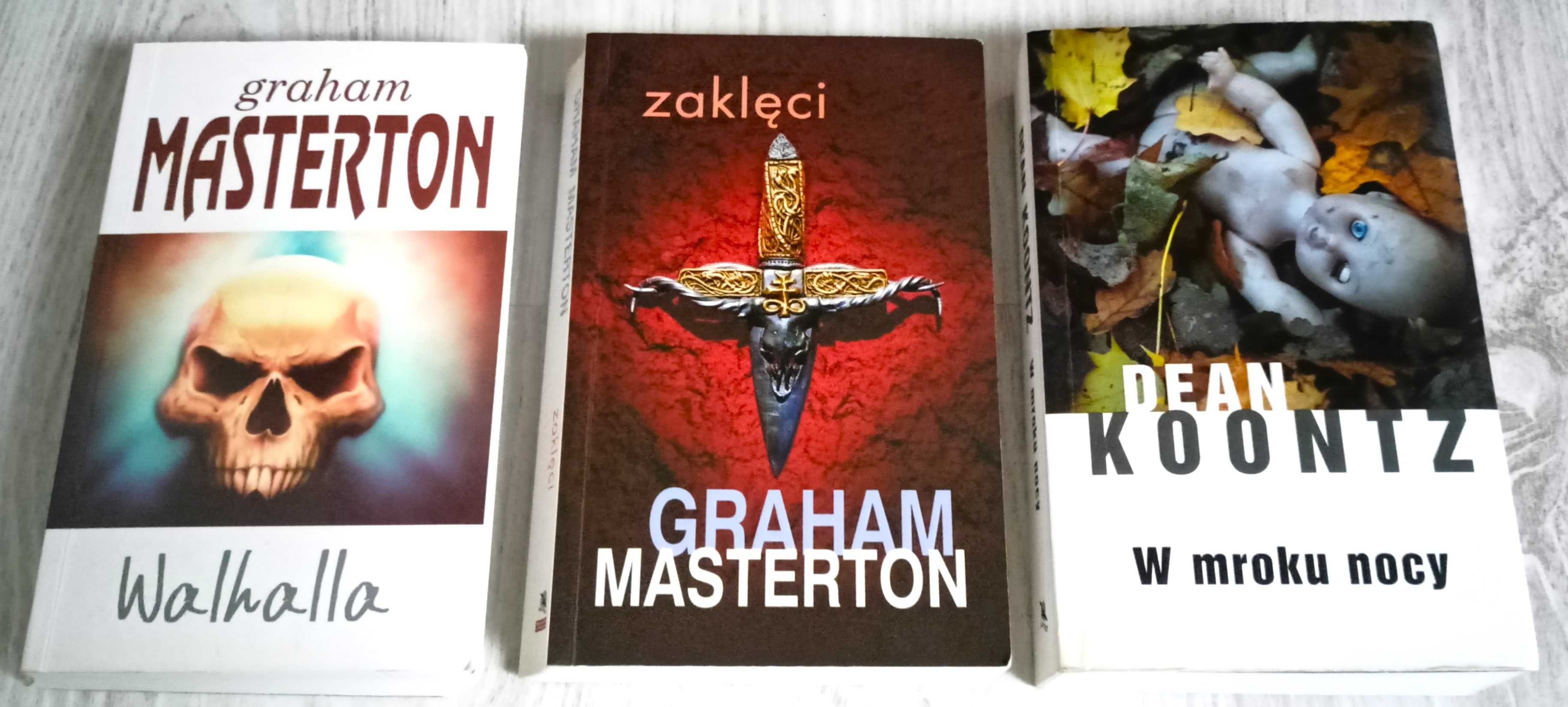 3x Graham Masterton Zaklęci + Walhalla + Dean Koontz W mroku nocy