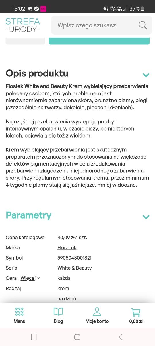 Floslek krem wybielajacy przebarwienia