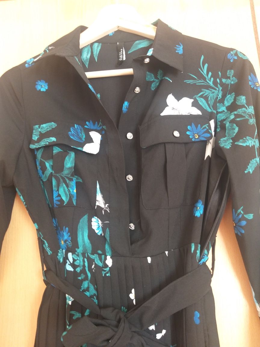 Vestido  comprido plissado