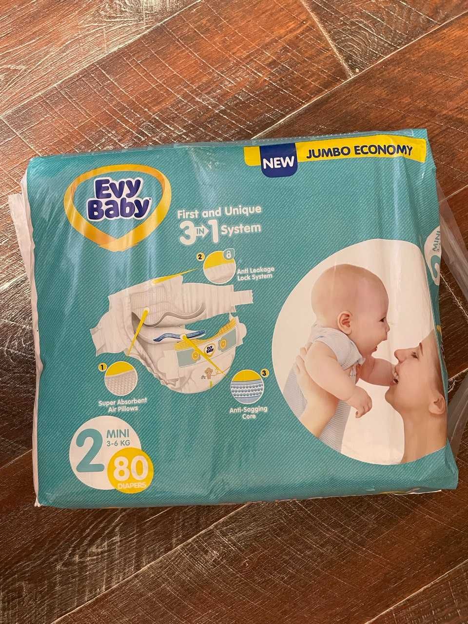 Evy Baby Mini 2 3-6 кг 80 шт