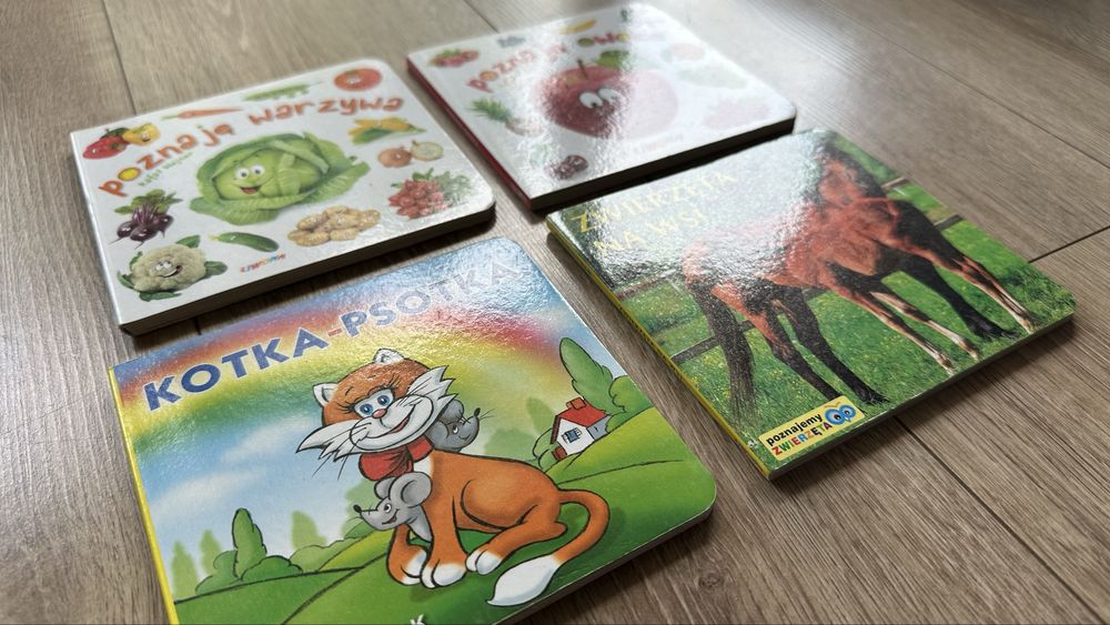 4 Książeczki edukacyjne dla dzieci