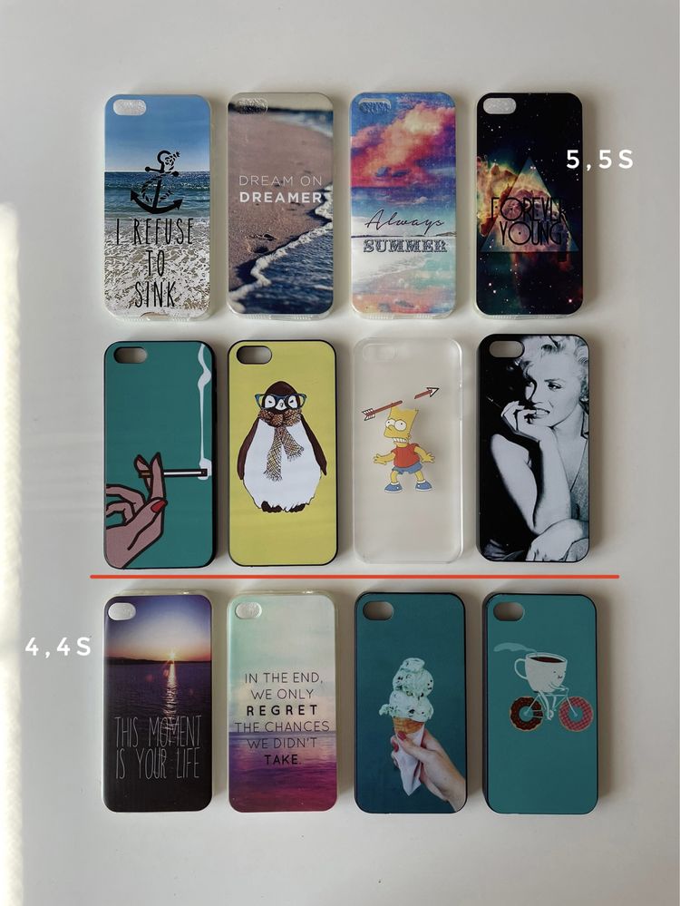 Чохли на iPhone 6,6s, 5,5s, 4,4s