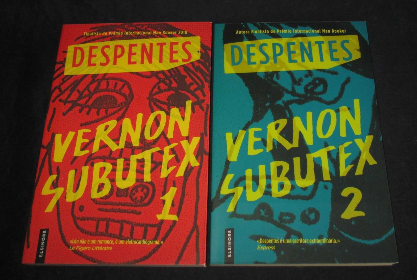 Livro Vernon Subutex Virginie Despentes 2 Volumes