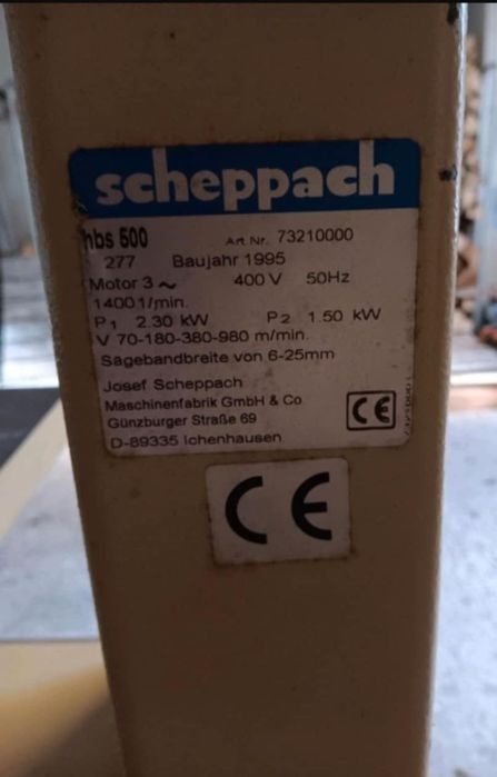 Piła taśmowa sheppach hbs 500