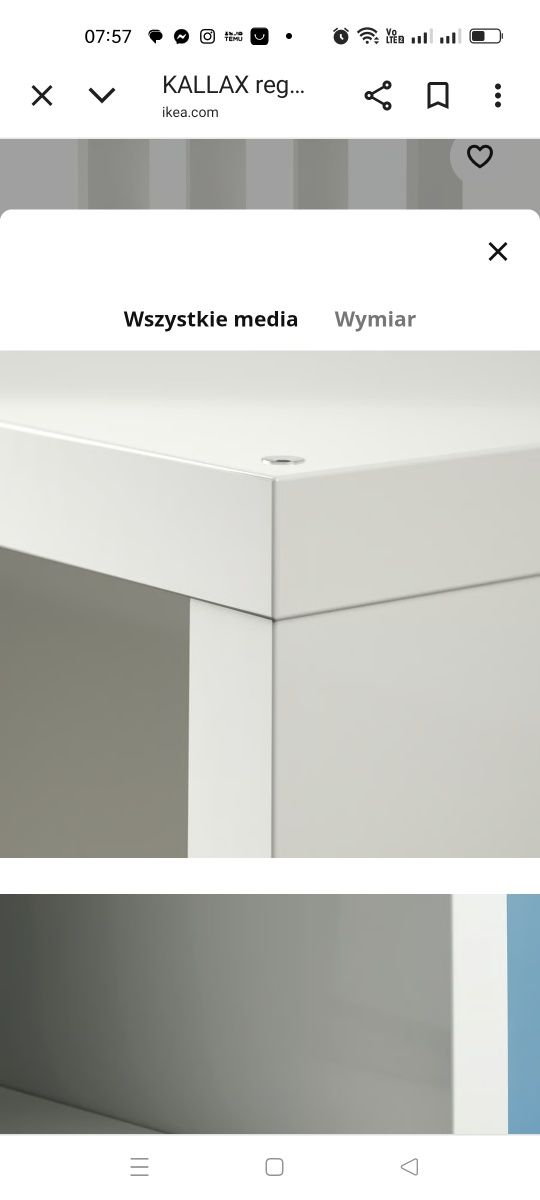 Biały regał Ikea