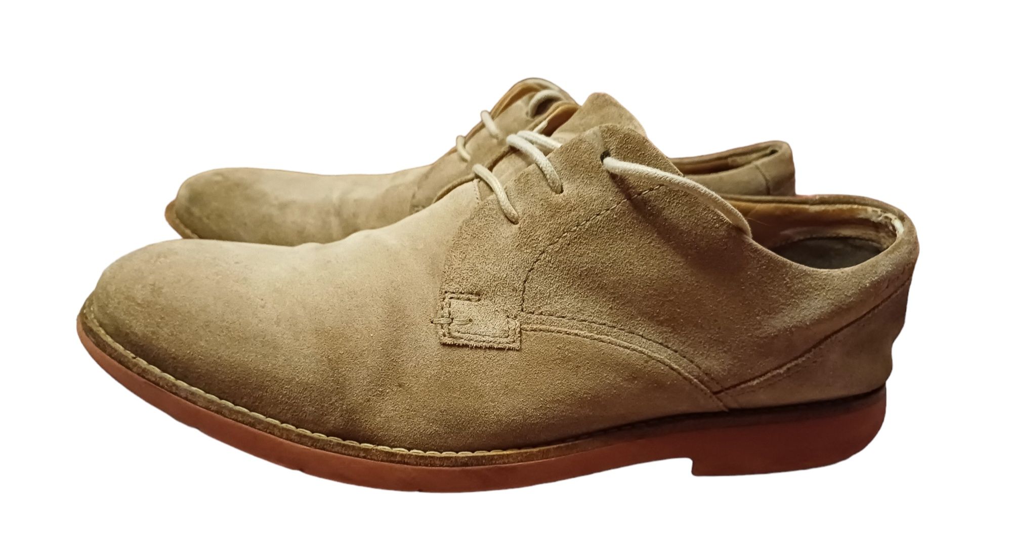 Buty męskie zamszowe Clarks rozmiar 44