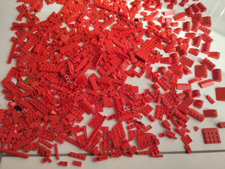 LEGO peças original cor vermelha