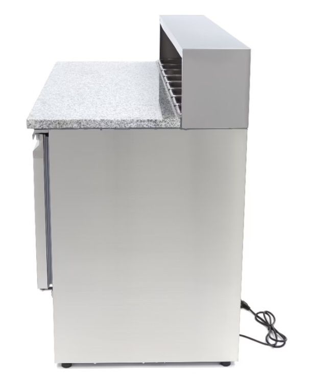Frigorifico Saladette de Pizzas - 137 cm - 3 Portas - Adapta-se 8 x GN
