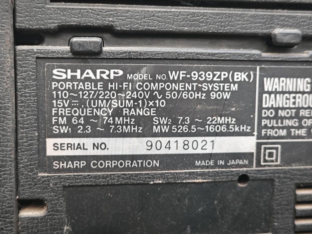 Sharp WF 939ZP (BK)