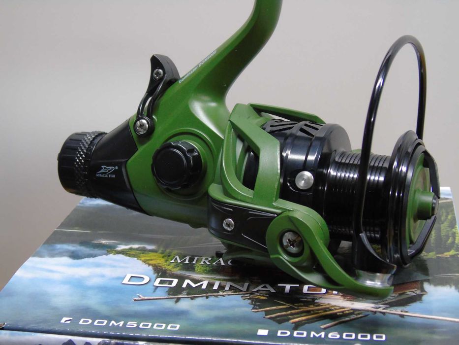 Kołowrotek wędkarski wolny bieg grunt Dominator 5000 solidny 2 szt.