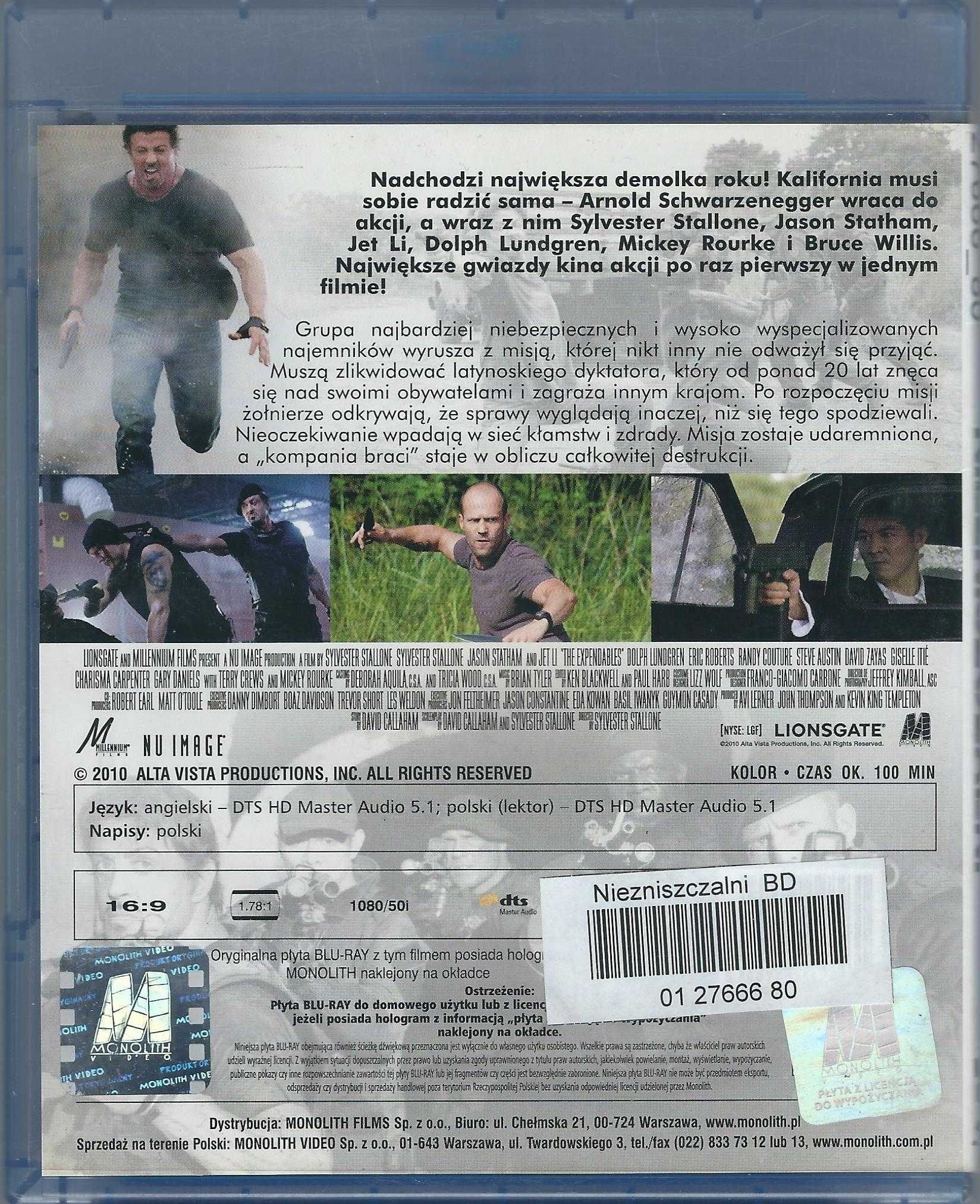 Blu-Ray Niezniszczalni (The Expendables) (2010)