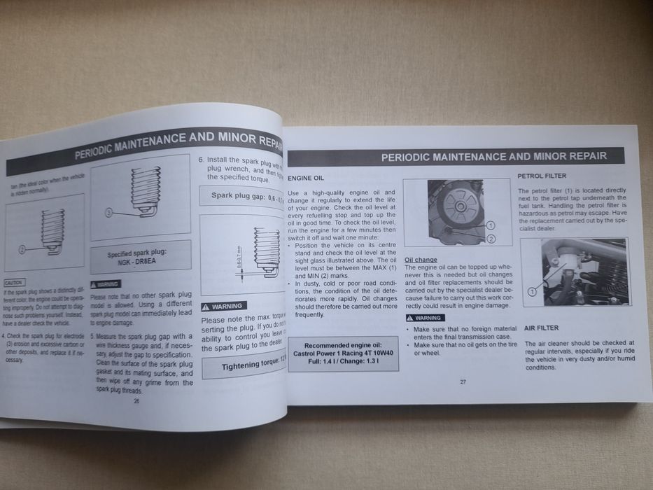Manual mota KSR GRS 125