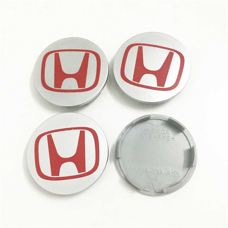 Centros/tampas de jante completos Honda com 58, 60, 65 e 69 mm