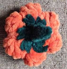 Гарбуз плюшевий. В'язаний гарбуз з плюша. Ручна робота.