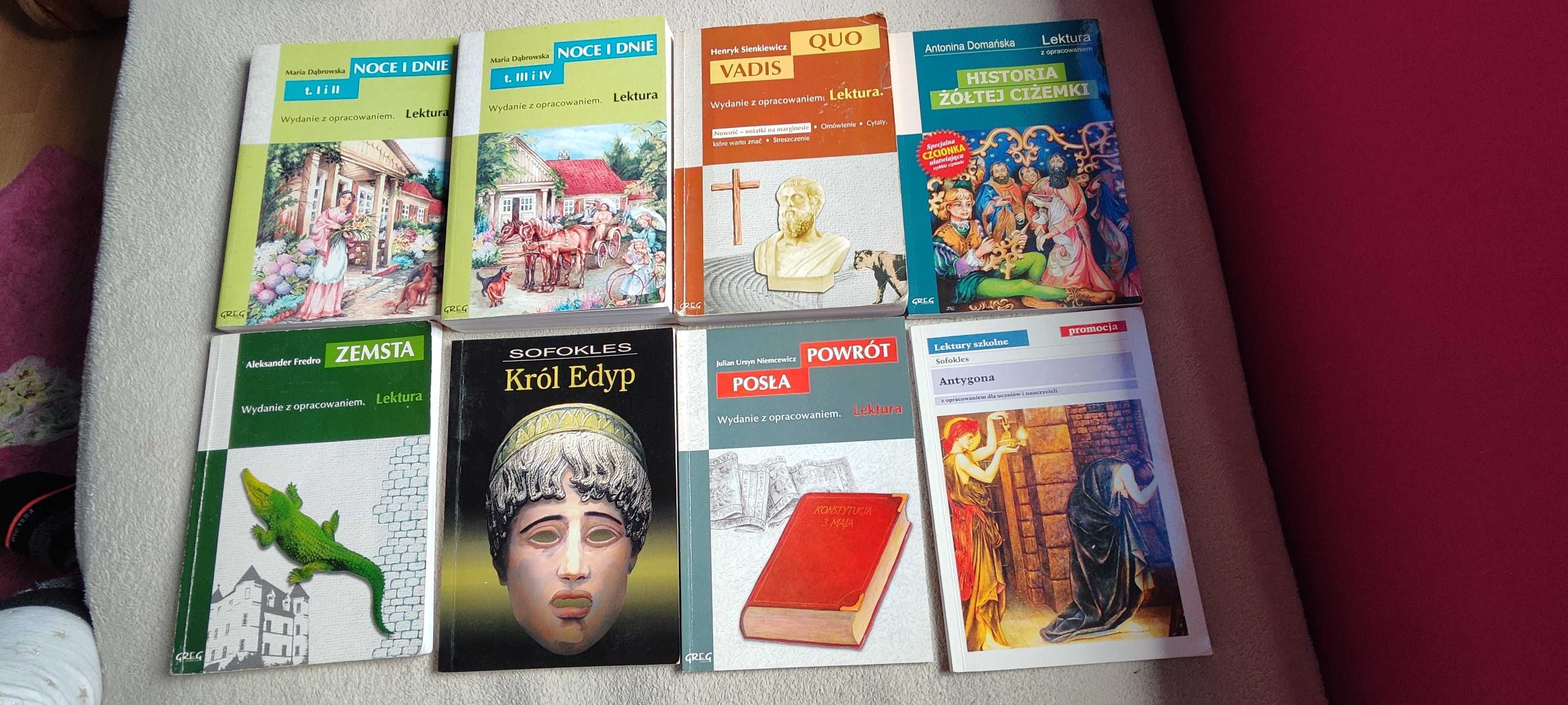 Lektury szkolne z opracowaniami