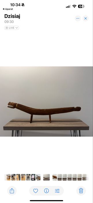 Egzotyczny stojak na kadżidla .Indonezyjska rzeźba.