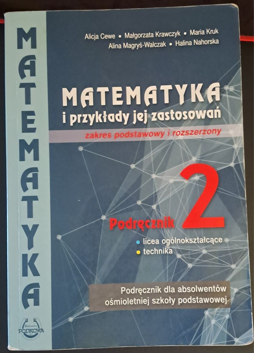 Podręcznik i ćwiczenia matematyka i przykłady jej zastosowań 2