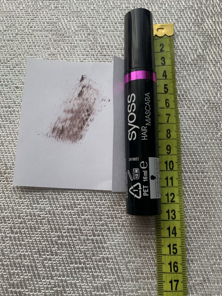 Syoss Hair Mascara do włosów 16 ml brązowa